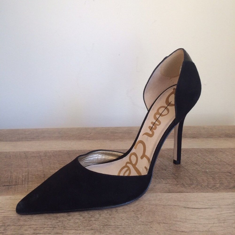 SAM EDELMAN Telsa D'Orsay Suede Pumps, 10.5